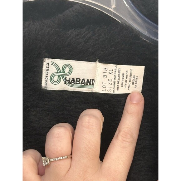 Haband Women’s Coat Fuzzy Lined XL Heavyweight Thick Button Up Pockets - Picture 6 of 6